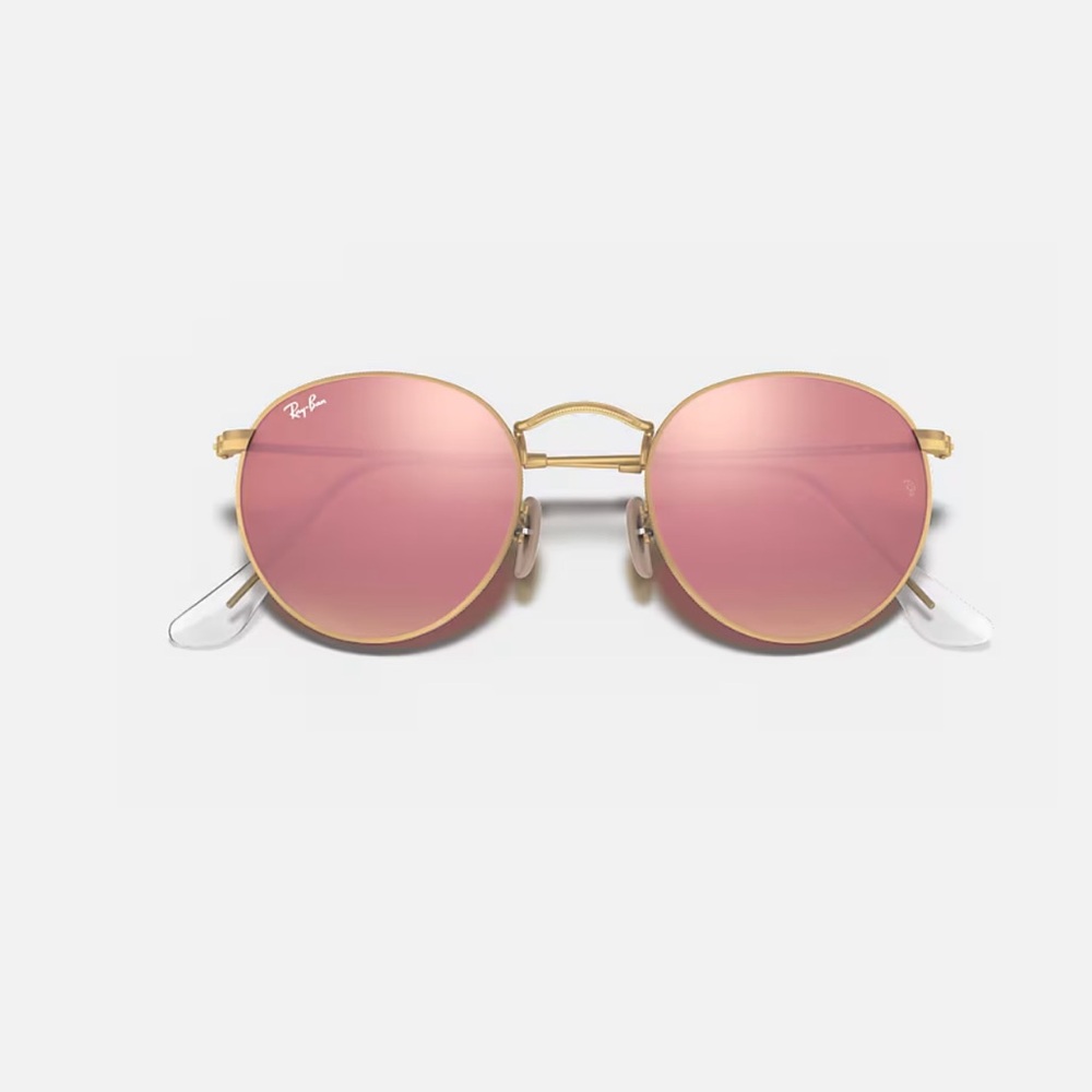 Ray Ban mirror sunglasses rose gold
